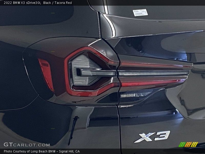 Black / Tacora Red 2022 BMW X3 sDrive30i