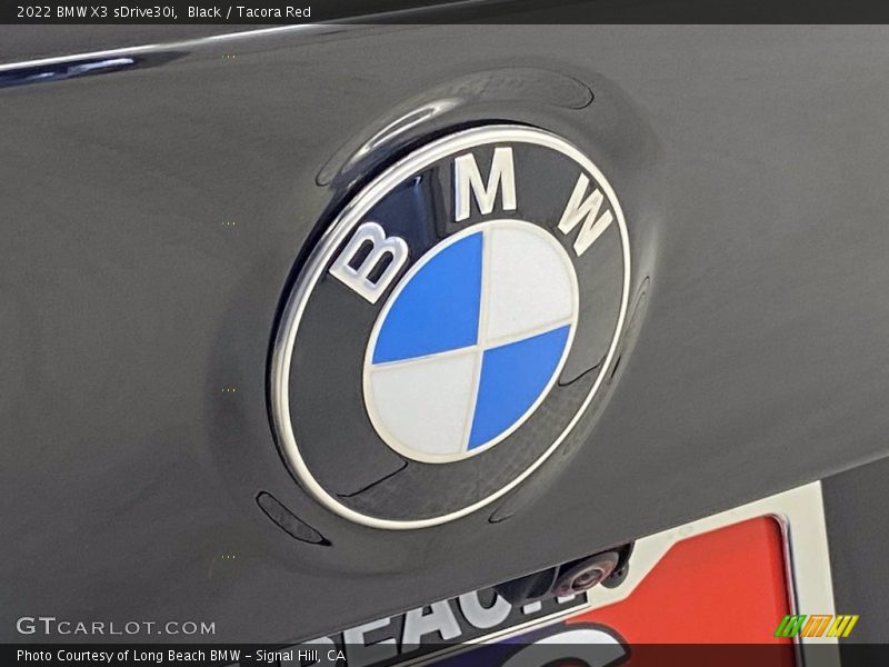 Black / Tacora Red 2022 BMW X3 sDrive30i