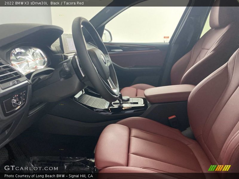 Black / Tacora Red 2022 BMW X3 sDrive30i