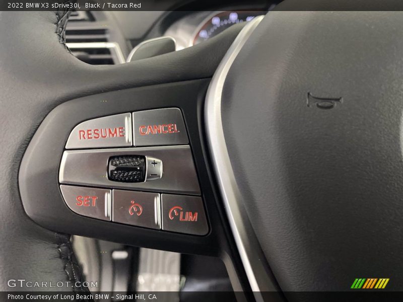 Black / Tacora Red 2022 BMW X3 sDrive30i