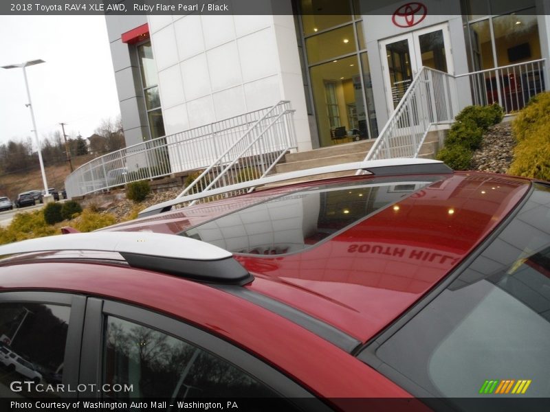 Ruby Flare Pearl / Black 2018 Toyota RAV4 XLE AWD