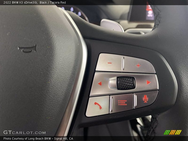 Black / Tacora Red 2022 BMW X3 sDrive30i