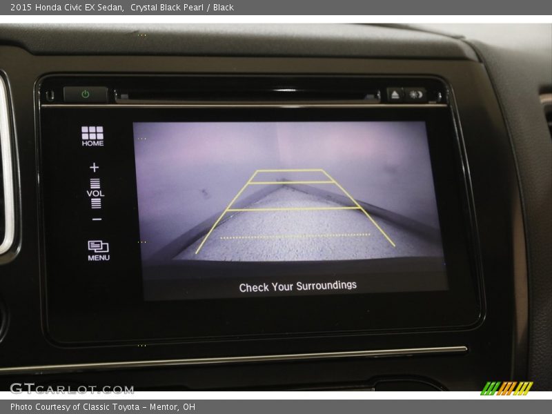 Crystal Black Pearl / Black 2015 Honda Civic EX Sedan