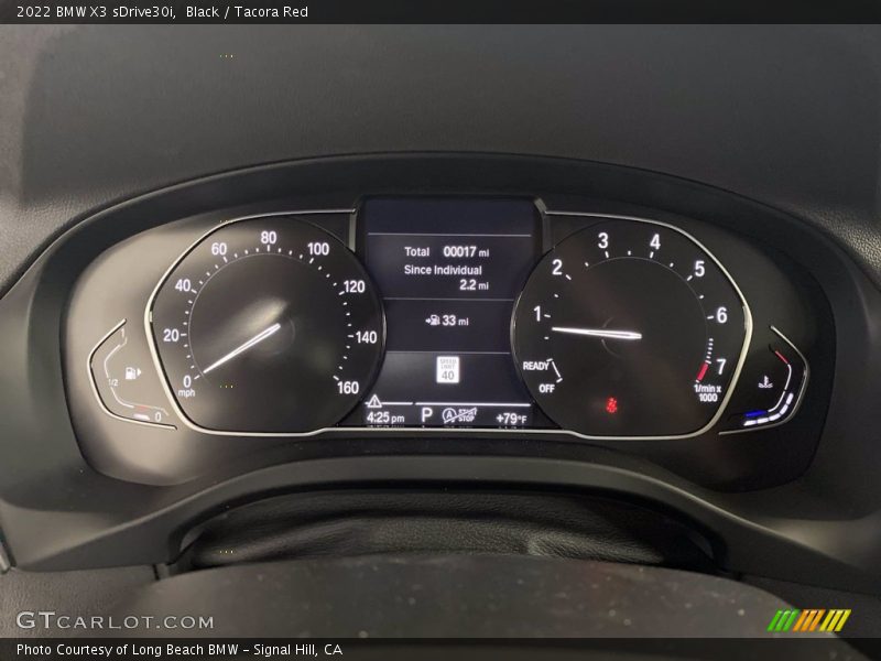 Black / Tacora Red 2022 BMW X3 sDrive30i