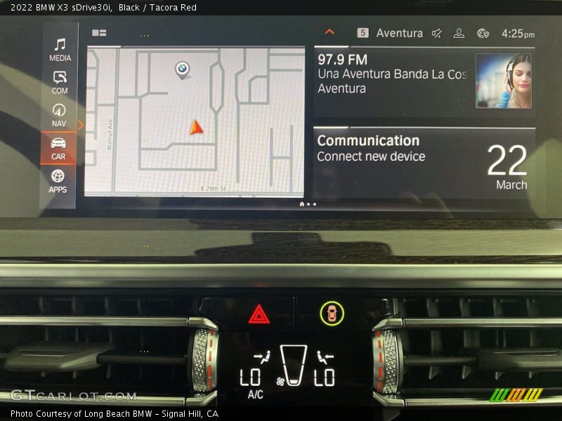 Black / Tacora Red 2022 BMW X3 sDrive30i