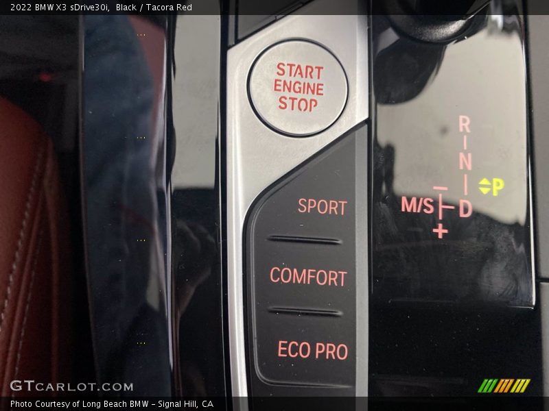 Black / Tacora Red 2022 BMW X3 sDrive30i
