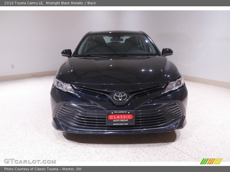 Midnight Black Metallic / Black 2019 Toyota Camry LE