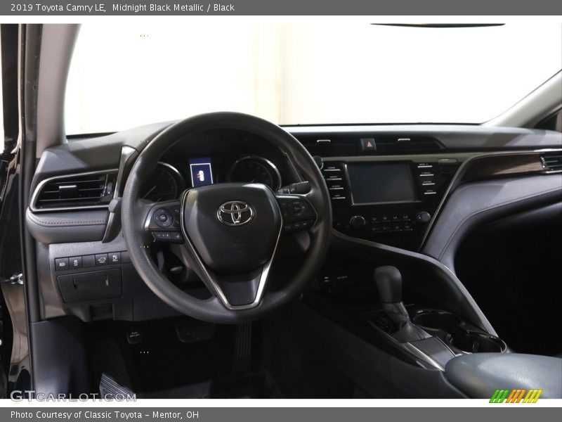 Midnight Black Metallic / Black 2019 Toyota Camry LE