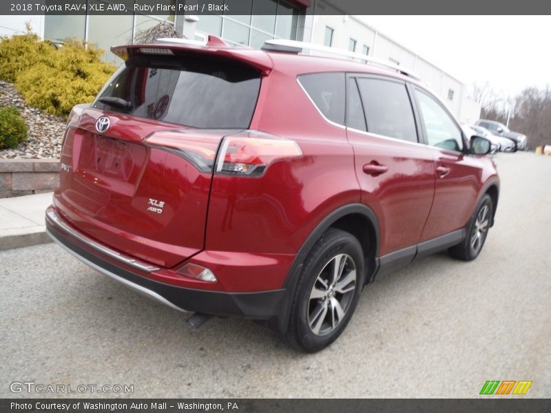 Ruby Flare Pearl / Black 2018 Toyota RAV4 XLE AWD