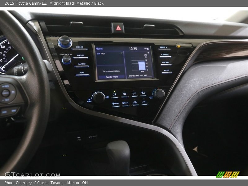 Midnight Black Metallic / Black 2019 Toyota Camry LE