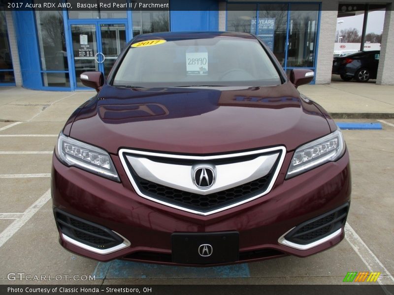 Basque Red Pearl II / Parchment 2017 Acura RDX AWD