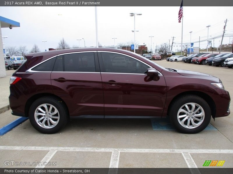 Basque Red Pearl II / Parchment 2017 Acura RDX AWD