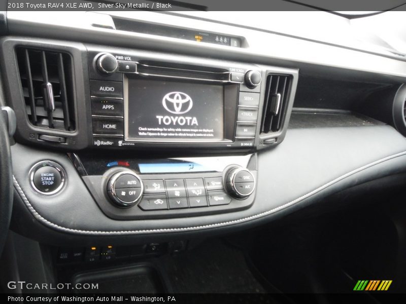Silver Sky Metallic / Black 2018 Toyota RAV4 XLE AWD
