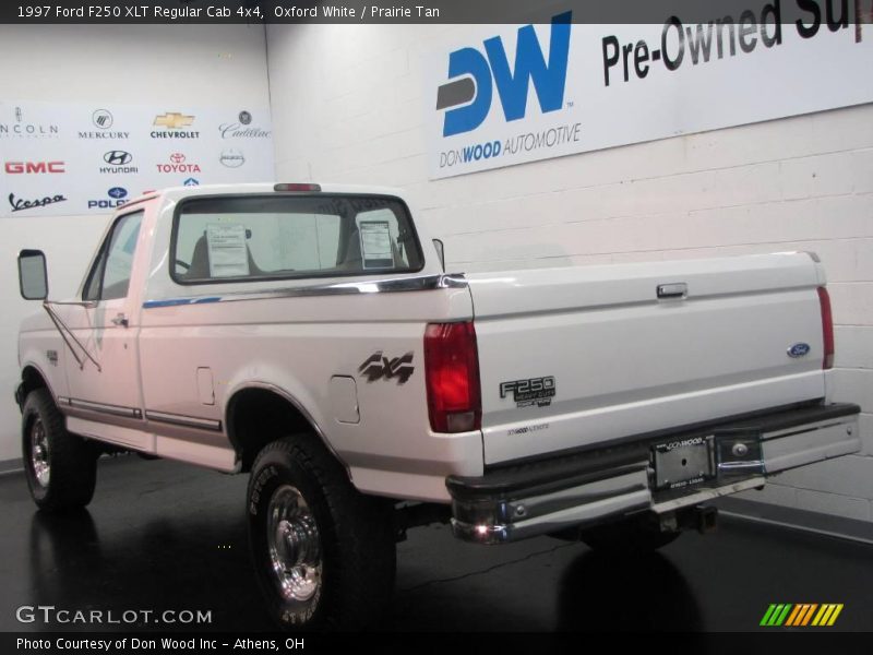 Oxford White / Prairie Tan 1997 Ford F250 XLT Regular Cab 4x4