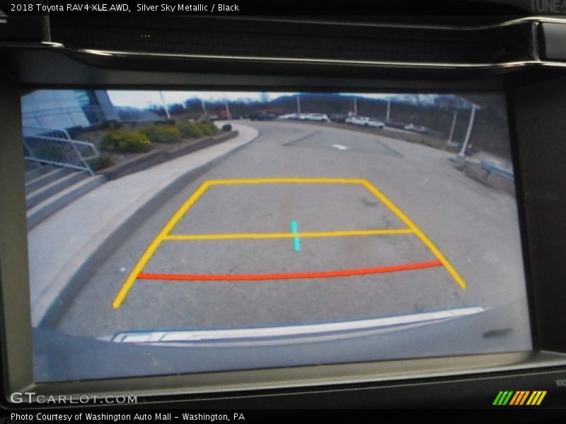 Silver Sky Metallic / Black 2018 Toyota RAV4 XLE AWD