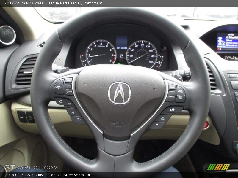 Basque Red Pearl II / Parchment 2017 Acura RDX AWD