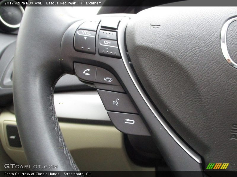 Basque Red Pearl II / Parchment 2017 Acura RDX AWD