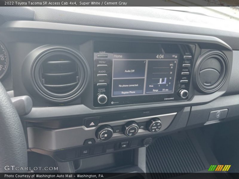 Super White / Cement Gray 2022 Toyota Tacoma SR Access Cab 4x4