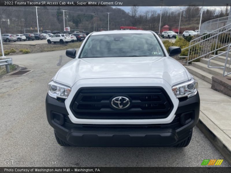 Super White / Cement Gray 2022 Toyota Tacoma SR Access Cab 4x4