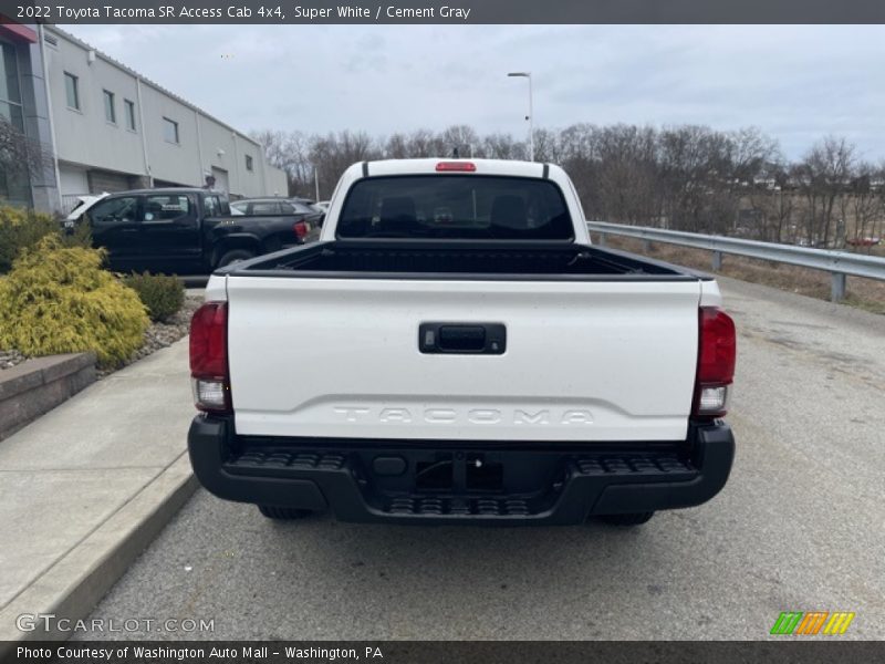 Super White / Cement Gray 2022 Toyota Tacoma SR Access Cab 4x4