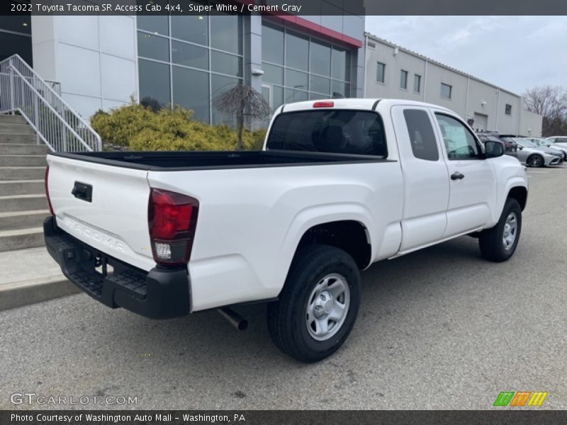 Super White / Cement Gray 2022 Toyota Tacoma SR Access Cab 4x4