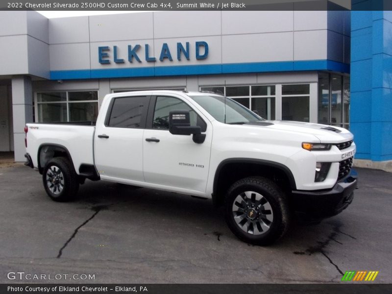 Summit White / Jet Black 2022 Chevrolet Silverado 2500HD Custom Crew Cab 4x4
