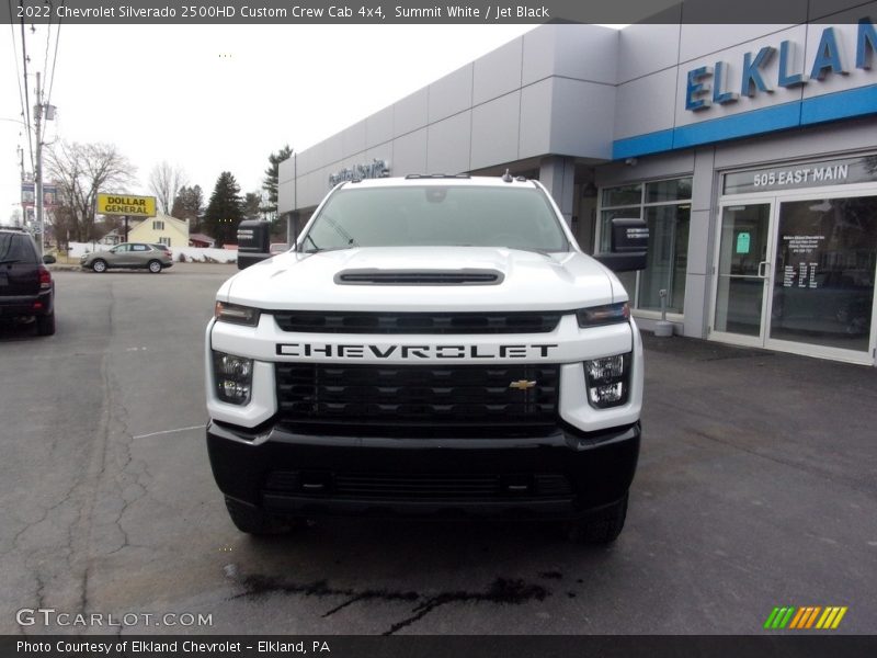 Summit White / Jet Black 2022 Chevrolet Silverado 2500HD Custom Crew Cab 4x4
