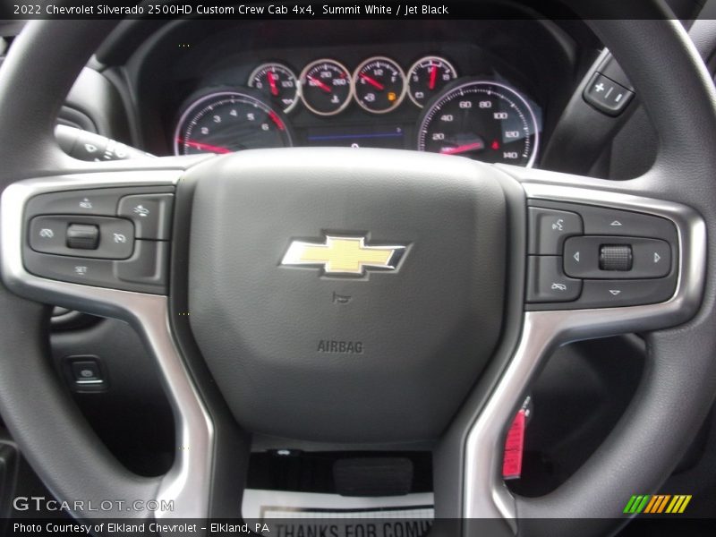 Summit White / Jet Black 2022 Chevrolet Silverado 2500HD Custom Crew Cab 4x4