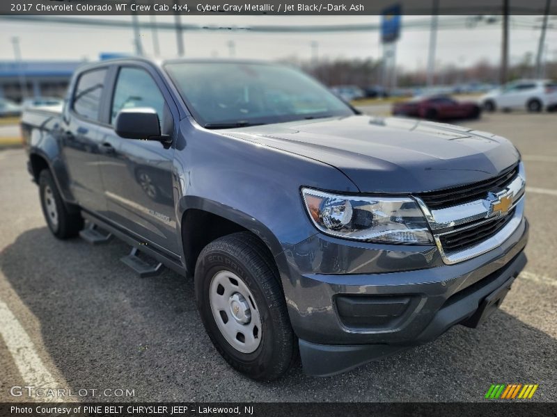 Cyber Gray Metallic / Jet Black/­Dark Ash 2017 Chevrolet Colorado WT Crew Cab 4x4