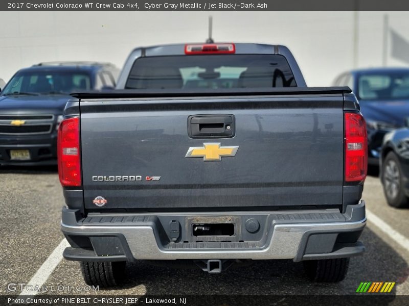 Cyber Gray Metallic / Jet Black/­Dark Ash 2017 Chevrolet Colorado WT Crew Cab 4x4