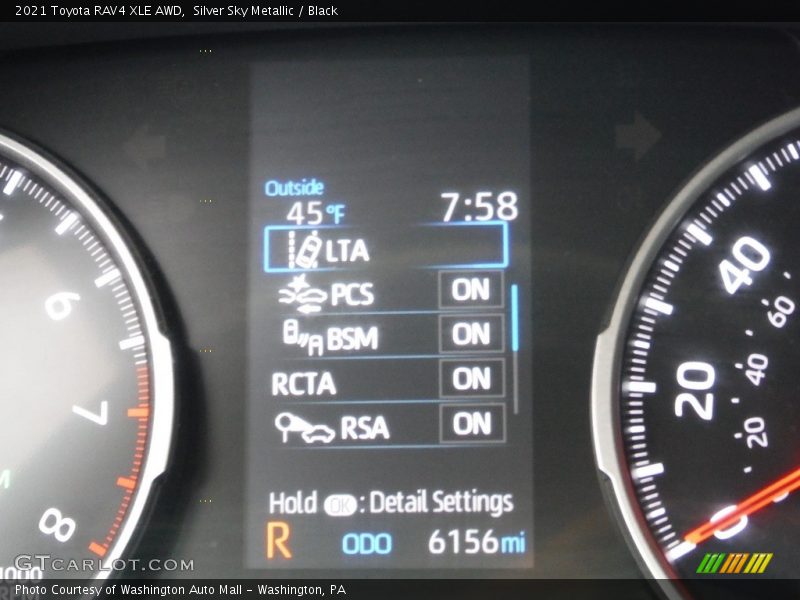 Silver Sky Metallic / Black 2021 Toyota RAV4 XLE AWD