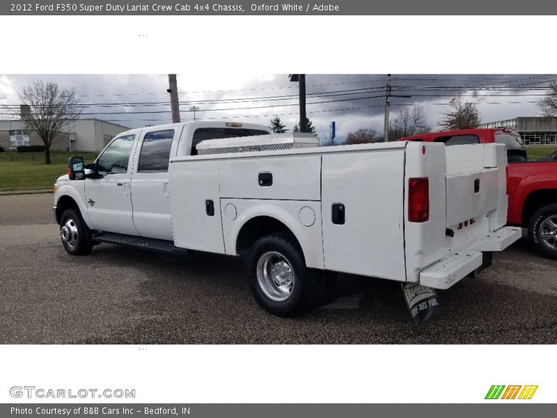 Oxford White / Adobe 2012 Ford F350 Super Duty Lariat Crew Cab 4x4 Chassis