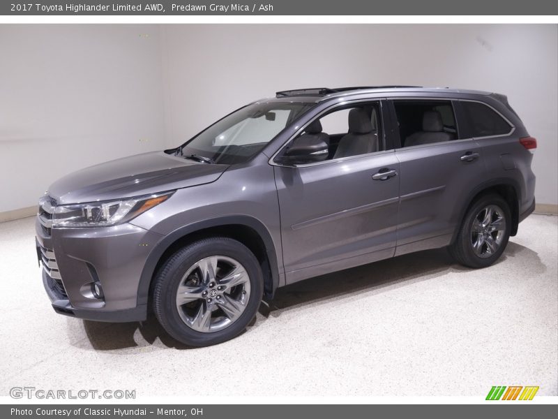 Predawn Gray Mica / Ash 2017 Toyota Highlander Limited AWD