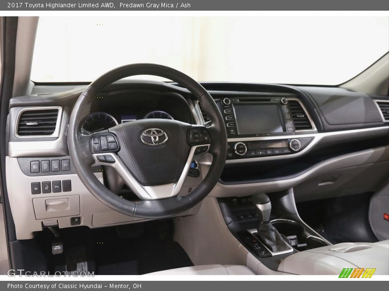 Predawn Gray Mica / Ash 2017 Toyota Highlander Limited AWD