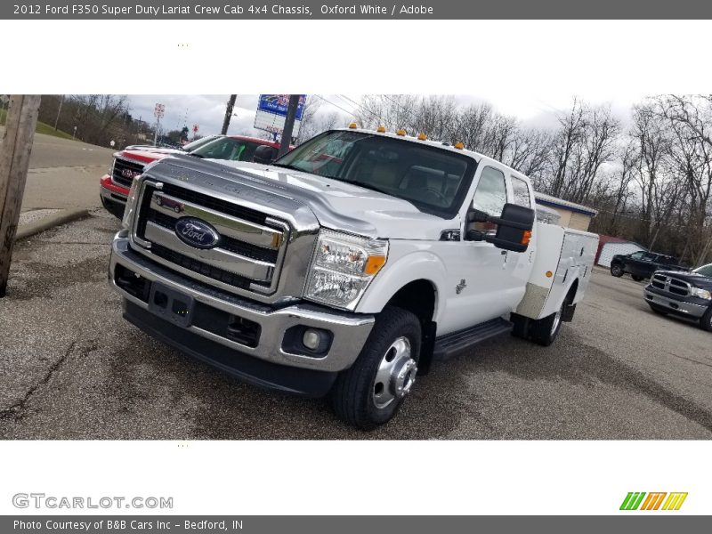 Oxford White / Adobe 2012 Ford F350 Super Duty Lariat Crew Cab 4x4 Chassis