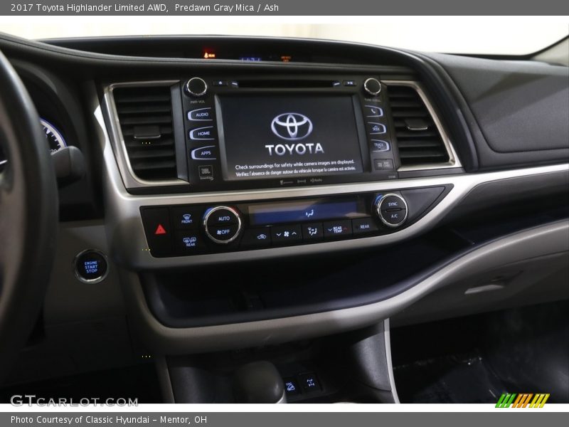 Predawn Gray Mica / Ash 2017 Toyota Highlander Limited AWD
