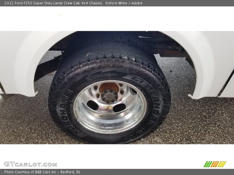 Oxford White / Adobe 2012 Ford F350 Super Duty Lariat Crew Cab 4x4 Chassis