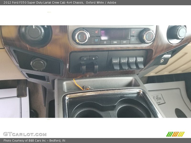 Oxford White / Adobe 2012 Ford F350 Super Duty Lariat Crew Cab 4x4 Chassis