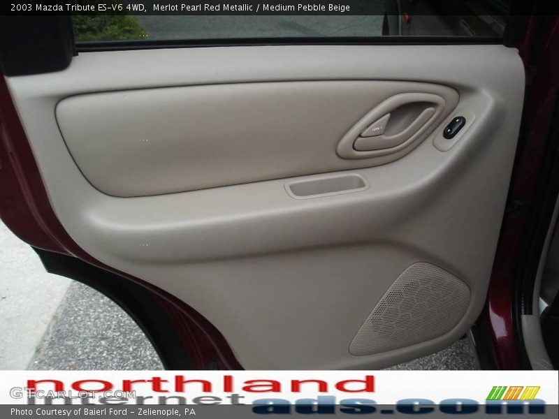 Merlot Pearl Red Metallic / Medium Pebble Beige 2003 Mazda Tribute ES-V6 4WD