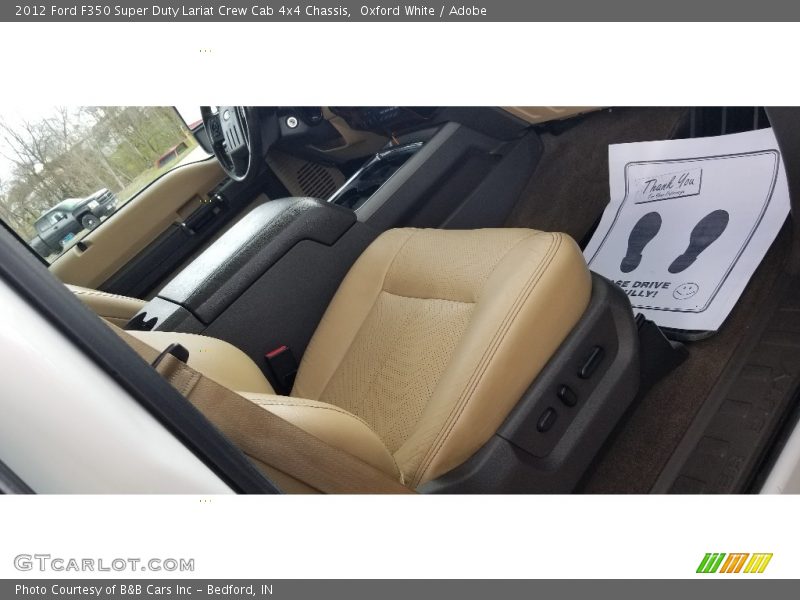 Oxford White / Adobe 2012 Ford F350 Super Duty Lariat Crew Cab 4x4 Chassis