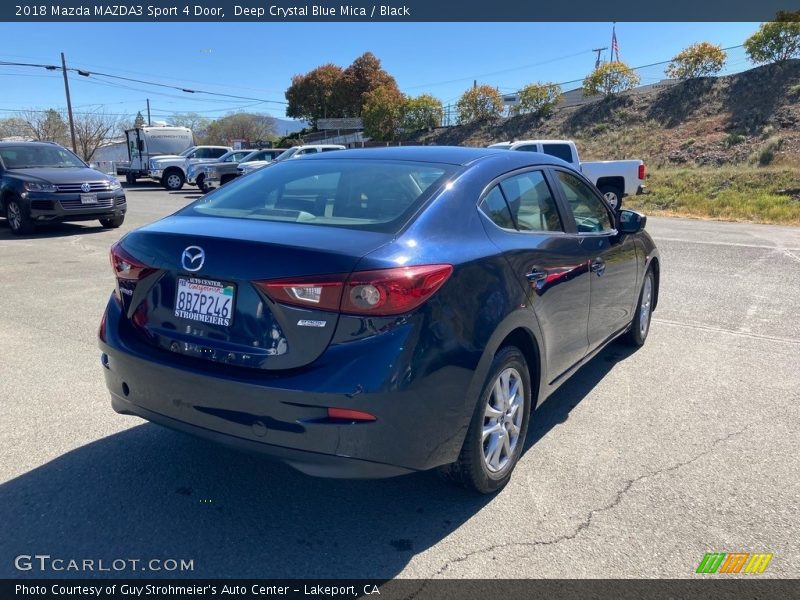 Deep Crystal Blue Mica / Black 2018 Mazda MAZDA3 Sport 4 Door