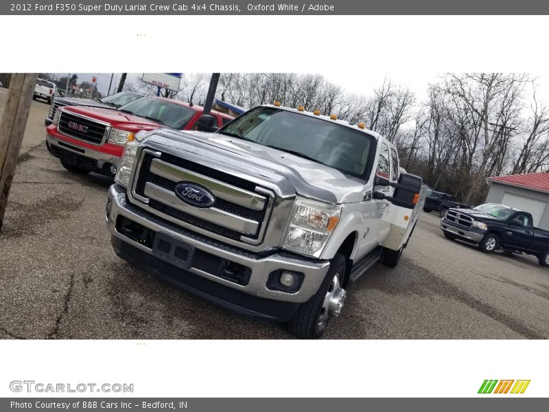 Oxford White / Adobe 2012 Ford F350 Super Duty Lariat Crew Cab 4x4 Chassis