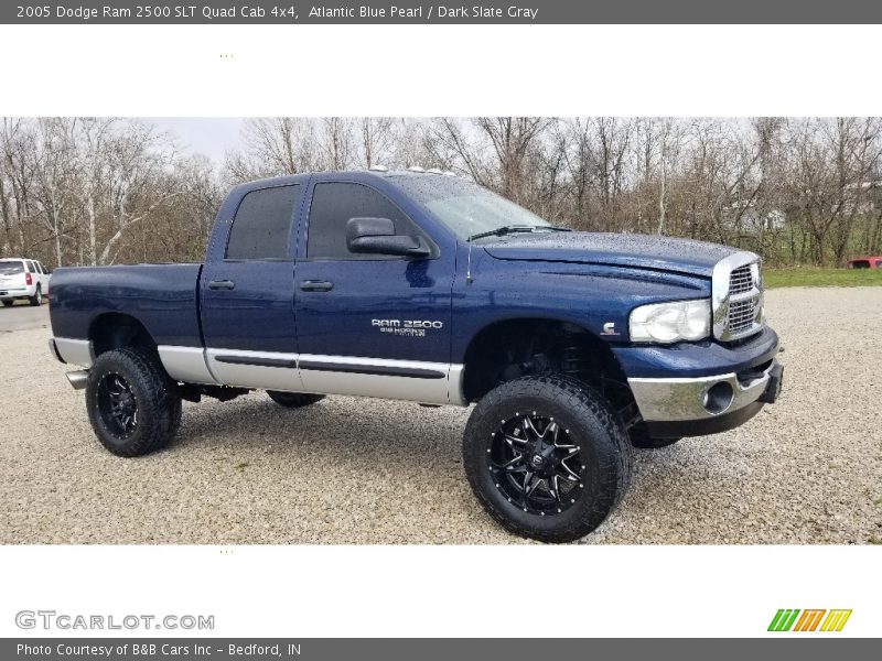 Atlantic Blue Pearl / Dark Slate Gray 2005 Dodge Ram 2500 SLT Quad Cab 4x4