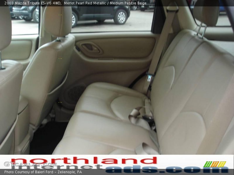 Merlot Pearl Red Metallic / Medium Pebble Beige 2003 Mazda Tribute ES-V6 4WD
