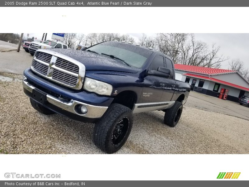 Atlantic Blue Pearl / Dark Slate Gray 2005 Dodge Ram 2500 SLT Quad Cab 4x4