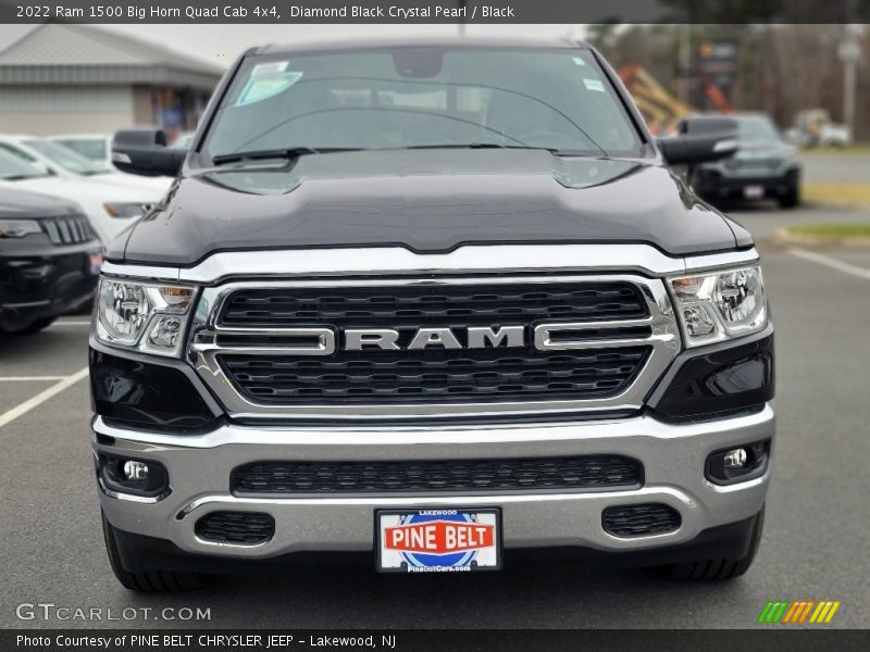 Diamond Black Crystal Pearl / Black 2022 Ram 1500 Big Horn Quad Cab 4x4