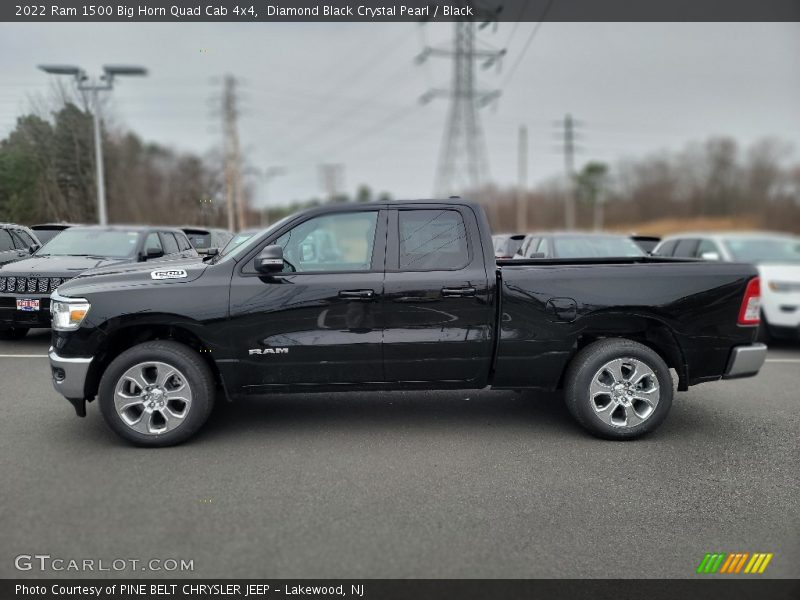Diamond Black Crystal Pearl / Black 2022 Ram 1500 Big Horn Quad Cab 4x4