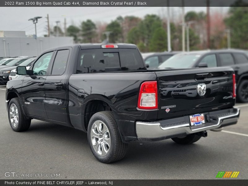 Diamond Black Crystal Pearl / Black 2022 Ram 1500 Big Horn Quad Cab 4x4