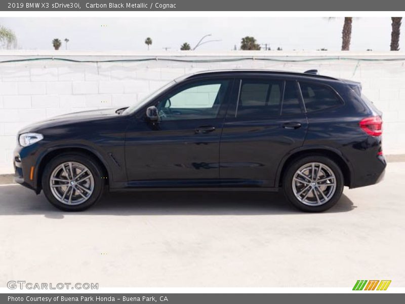 Carbon Black Metallic / Cognac 2019 BMW X3 sDrive30i