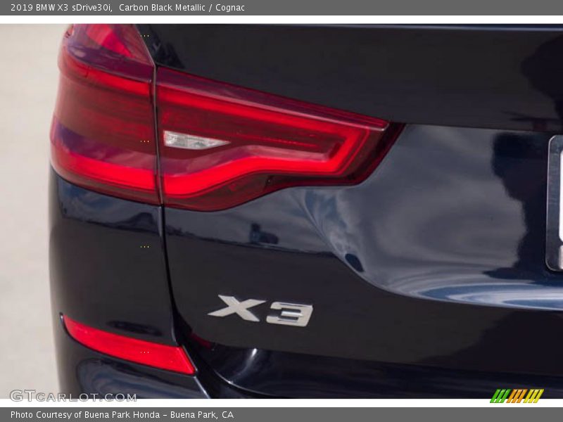 Carbon Black Metallic / Cognac 2019 BMW X3 sDrive30i